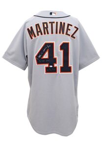 2016 Victor Martinez Detroit Tigers Game-Used & Autographed Road Jersey