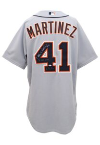 2016 Victor Martinez Detroit Tigers Game-Used & Autographed Road Jersey