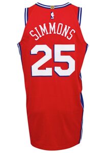 2017-18 Ben Simmons Philadelphia 76ers Team-Issued Jersey