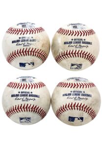 2017-18 Colorado Rockies Game-Used Baseballs Including 2 Blackmon HR’s