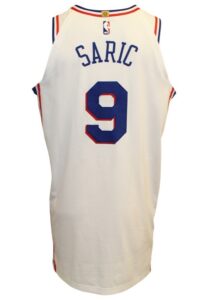 2017-18 Dario Saric Philadelphia 76ers Game-Used Road Jersey