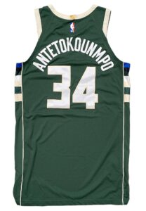 2017-18 Giannis Antetokounmpo Game-Used Milwaukee Bucks Jersey