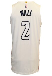 2017-18 John Wall Washington Wizards Game-Used “Rep The District” Alternate Jersey 