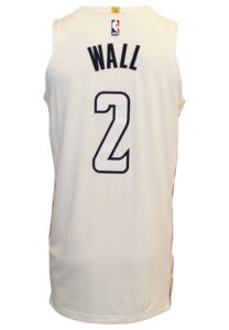 2017-18 John Wall Washington Wizards Game-Used “Rep The District” Alternate Jersey