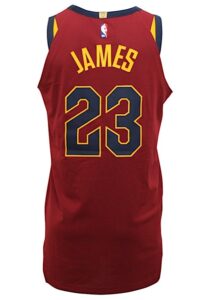 2017-18 LeBron James Cleveland Cavaliers Autographed Pro Cut Jersey