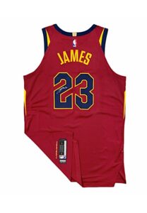 2017-18 LeBron James Cleveland Cavaliers Autographed Pro-Cut Jersey