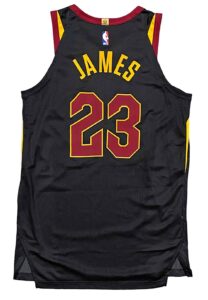 2017-18 LeBron James Cleveland Cavaliers Game-Used Alternate Jersey