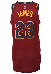 2017-18 LeBron James Cleveland Cavaliers Game-Used Alternate Jersey