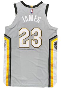 2017-18 LeBron James Cleveland Cavaliers Game-Used City Edition Jersey