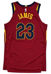 2017-18 LeBron James Cleveland Cavaliers Game-Used Jersey