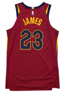 2017-18 LeBron James Cleveland Cavaliers Game-Used Jersey