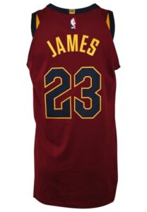 2017-18 LeBron James Cleveland Cavaliers Game-Used Jersey & Nike Pro Combat PE Compression Shirt