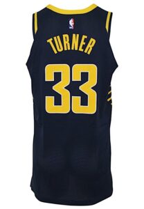 2017-18 Myles Turner Indiana Pacers “Opening Night” Game-Used Alternate Jersey