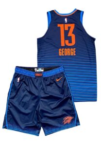 2017-18 Paul George OKC Thunder Game-Used Uniform