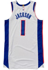 2017-18 Reggie Jackson Detroit Pistons Game-Used Jersey