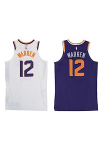 2017-18 T.J. Warren Phoenix Suns Game-Used Home & Road Jerseys