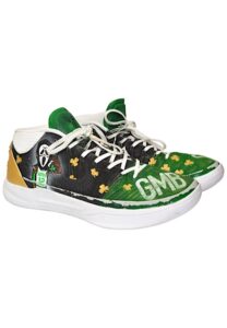 2017-18 Terry Rozier Boston Celtics NBA Playoffs Game-Used “Scary Terry” Custom Painted Sneakers