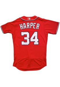 2017 Bryce Harper Washington Nationals Game-Issued Alternate Jersey