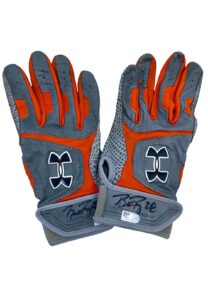 2017 Buster Posey SF Giants Game-Used & Signed Batting Gloves