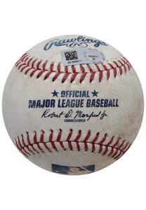 2017 Chicago Cubs Vs. Pittsburgh Pirates Game-Used Baseball