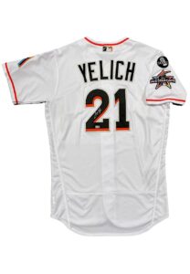 2017 Christian Yelich Miami Marlins Game-Used & Signed Home Jersey