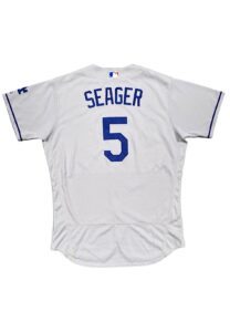 2017 Corey Seager LA Dodgers Game-Issued Road Jersey