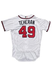 2017 Julio Teheran Atlanta Braves Game-Used Home Jersey