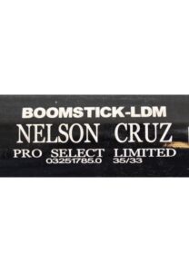 2017 Nelson Cruz Seattle Mariners Game-Used & Autographed Bat