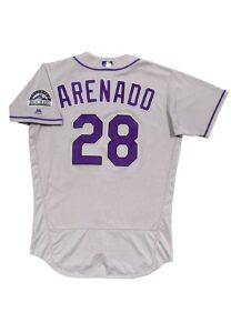 2017 Nolan Arenado Colorado Rockies Game-Used Home Run Jersey