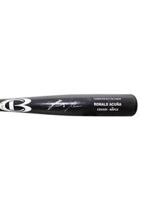 2017 Ronald Acuña Jr. Atlanta Braves Pre-Rookie Game-Used & Autographed Bat