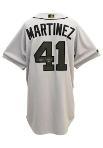 2017 Victor Martinez Detroit Tigers Game-Issued & Autographed “Memorial Day” Road Jersey