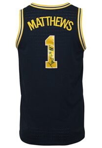 2018-19 Charles Matthews Michigan Wolverines Game-Used & Autographed Jersey