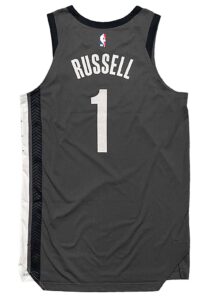 2018-19 D’Angelo Russell BK Nets Game-Used Jersey