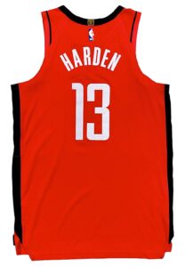 2018-19 James Harden Houston Rockets Game-Used Jersey