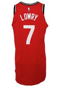 2018-19 Kyle Lowry Toronto Raptors “Opening Night” Game-Used Home Jersey