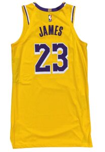 2018-19 LeBron James LA Lakers Game-Used Jersey