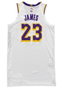 2018-19 LeBron James LA Lakers Game-Used Jersey