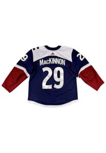 2018-19 Nathan MacKinnon Colorado Avalanche Game-Used Alternate Jersey