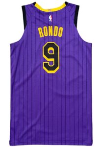 2018-19 Rajon Rondo LA Lakers Game-Used City Jersey