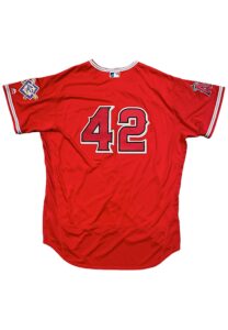 2018 Albert Pujols LA Angels Game-Issued Jackie Robinson Day Alternate Jersey