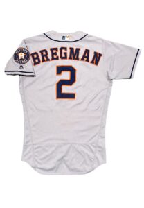 2018 Alex Bregman Houston Astros Game-Used 12 Home Runs Jersey