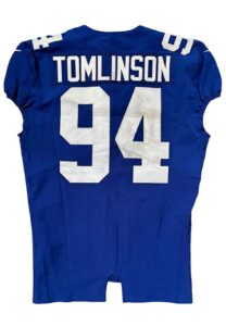 2018 Dalvin Tomlinson NY Giants Game-Used Jersey