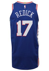 2018 J.J. Redick Philadelphia 76ers NBA Playoffs Game-Issued Road Jersey