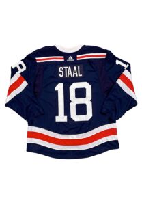 2018 Marc Staal NY Rangers Game-Used Winter Classic Jersey