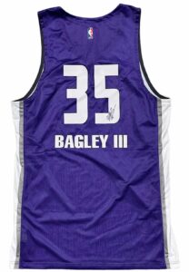 2018 Marvin Bagley Sacramento Kings Summer League Game-Used & Autographed Jersey