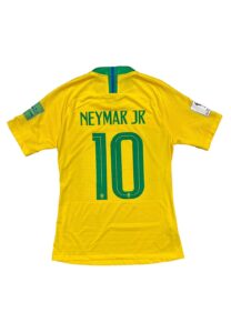 2018 Neymar Brazil World Cup Match-Issued Jersey