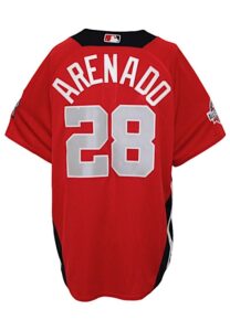 2018 Nolan Arenado Colorado Rockies Player-Worn All-Star Game Batting Practice Jersey