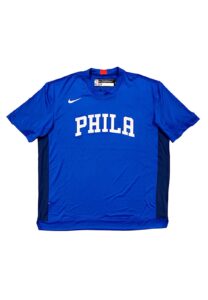 2019-20 Ben Simmons Philadelphia 76ers Player Worn Shooting Shirt