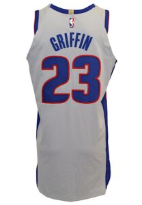 2019-20 Blake Griffin Detroit Pistons Game-Issued Statement Jersey