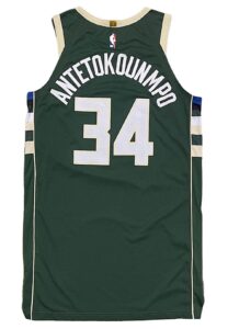 2019-20 Giannis Antetokounmpo Milwaukee Bucks Game-Used Jersey